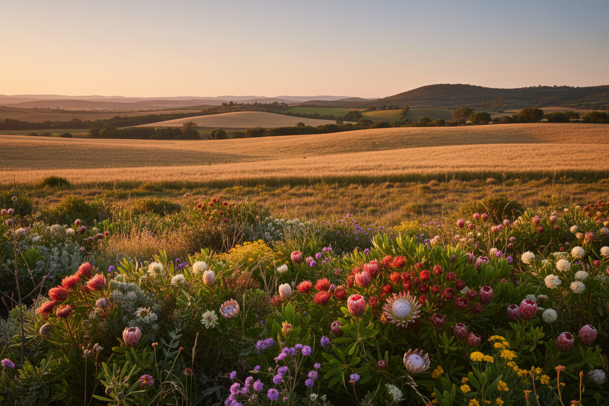 African Farmlands & Flowers Banner
